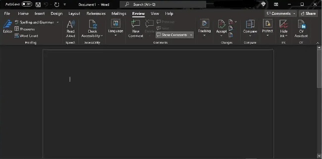 How To Enable or Disable Word Dark Mode